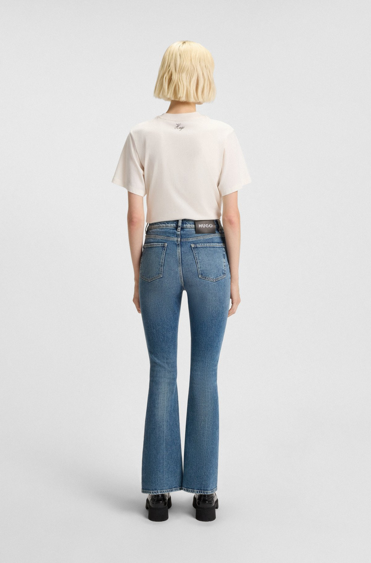 SKINNY-FIT JEANS IN BLUE STRETCH DENIM - 4
