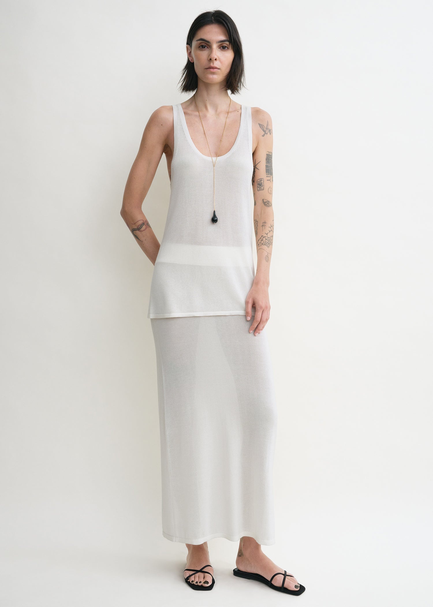 Tank knit white - 3