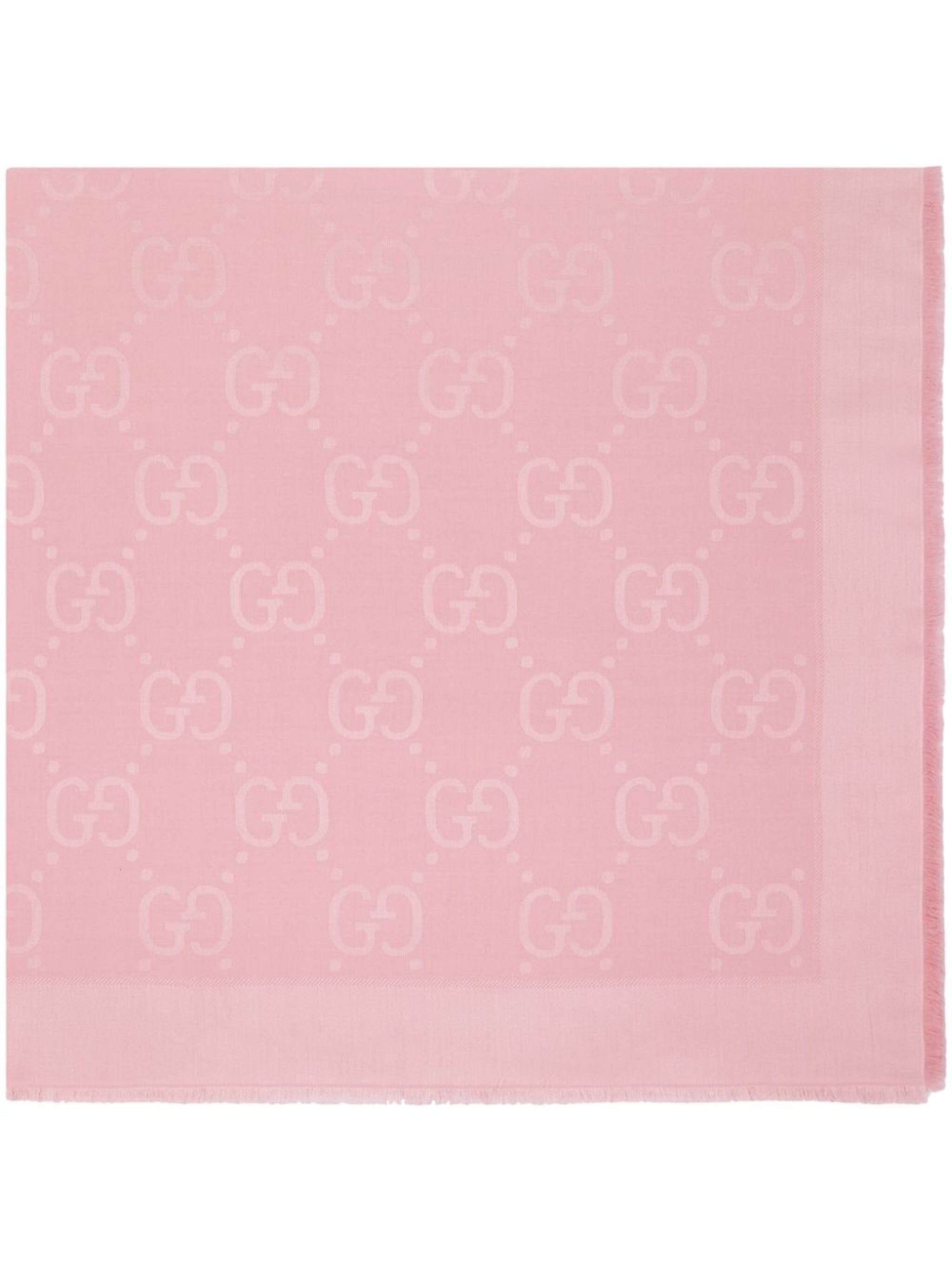 GG-jacquard wool scarf - 1