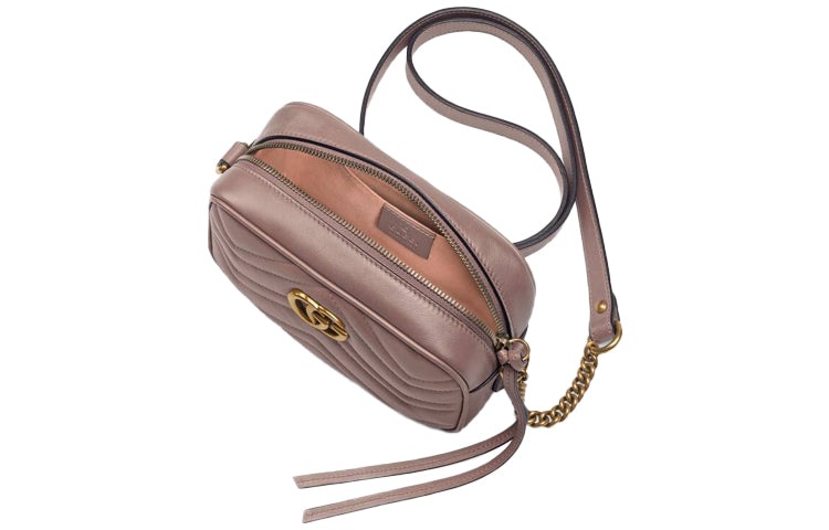 (WMNS) Gucci GG Marmont Matelasse Mini Bag 'Rose Antic' 448065-DTD1T-5729 - 6