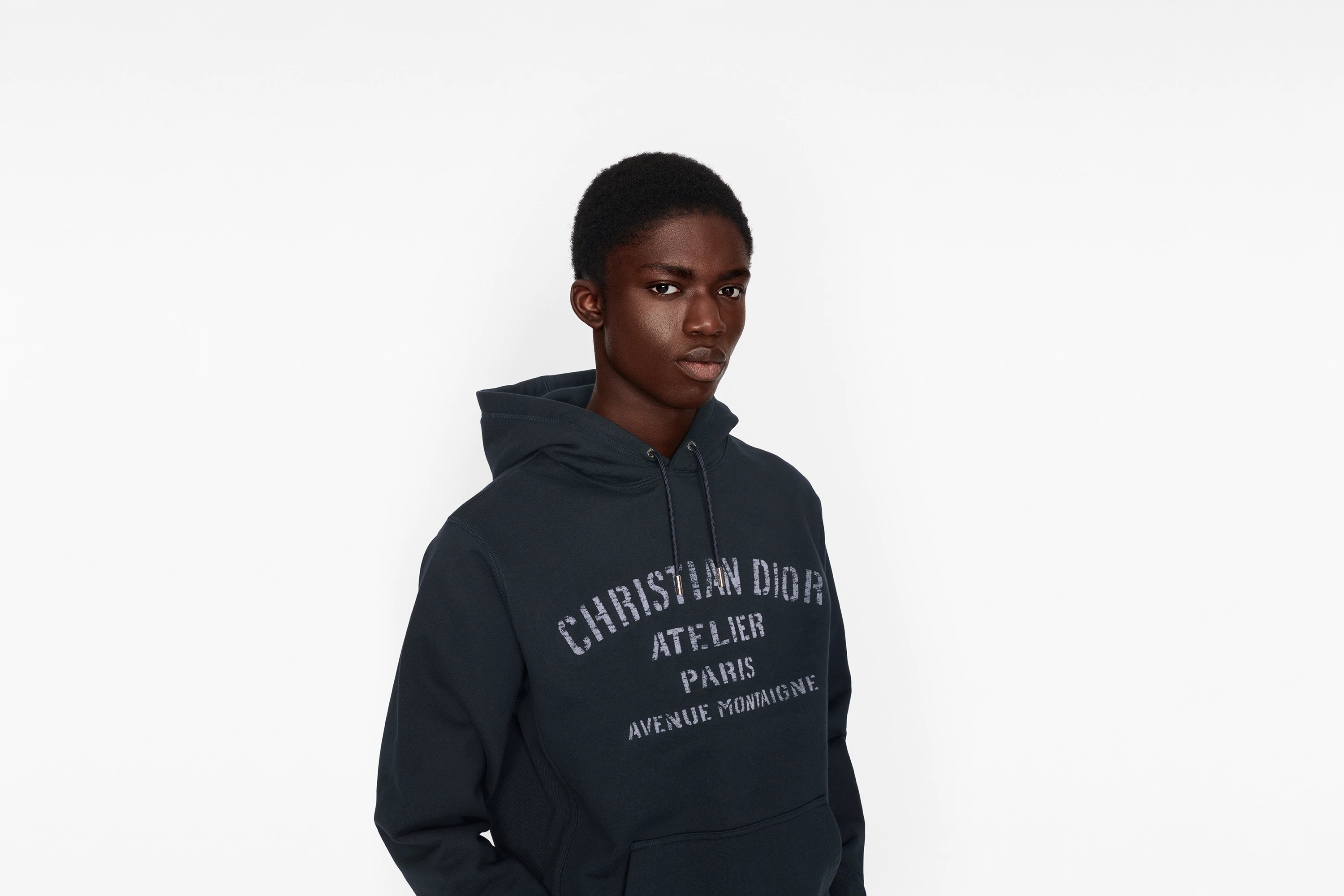 Oversized 'Christian Dior Atelier' Hooded Sweatshirt - 11