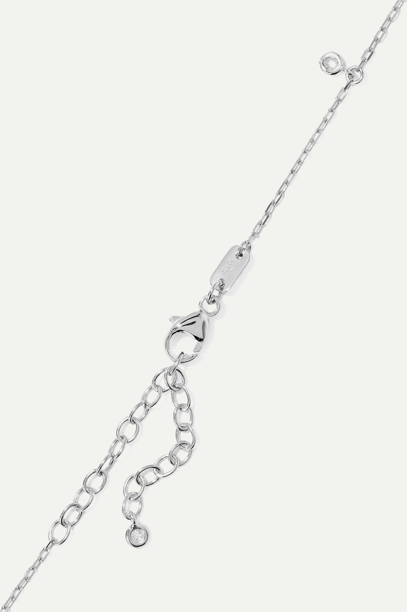 18-karat white gold diamond necklace - 3