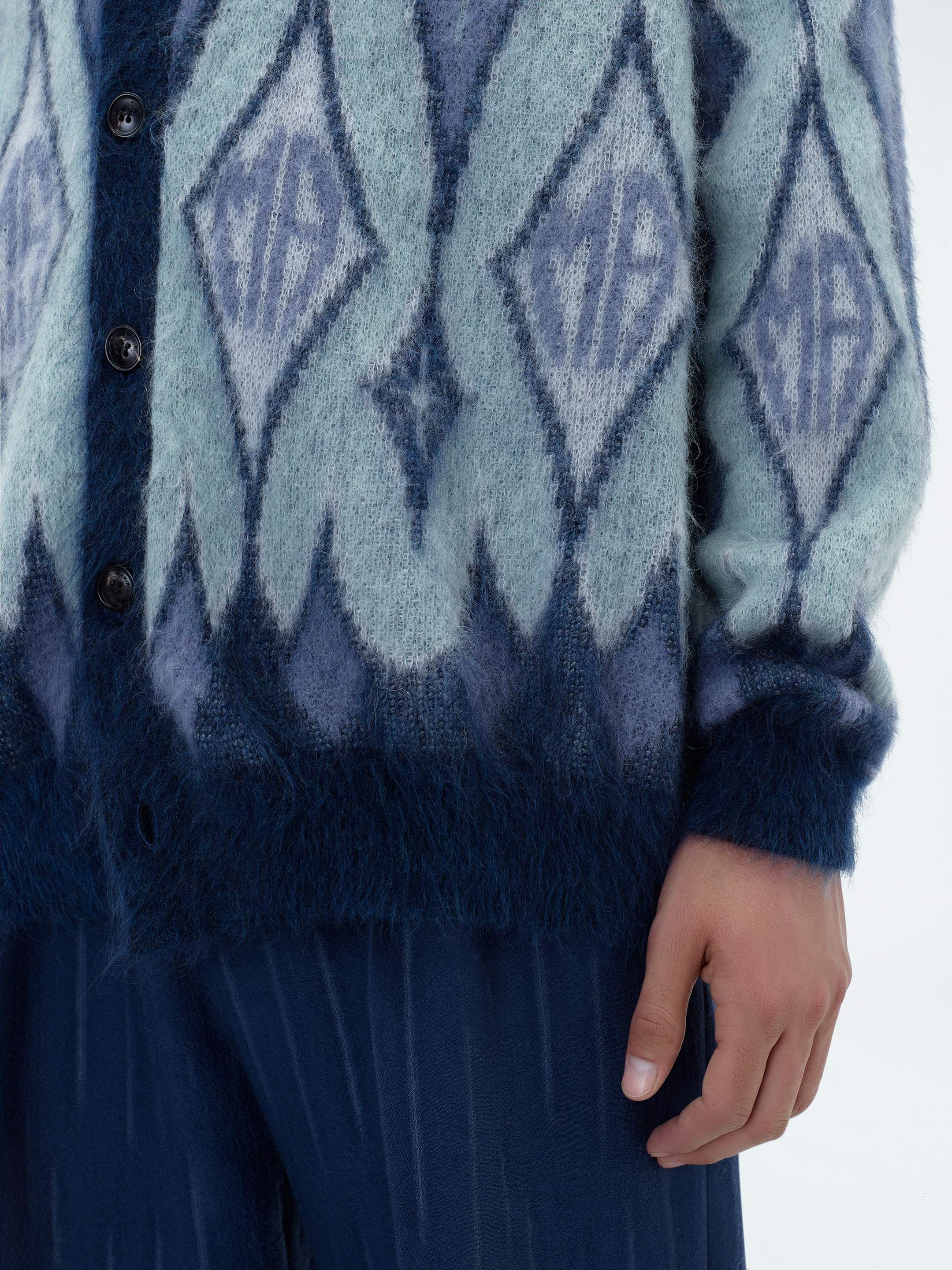 ARGYLE MOHAIR CARDIGAN - 9
