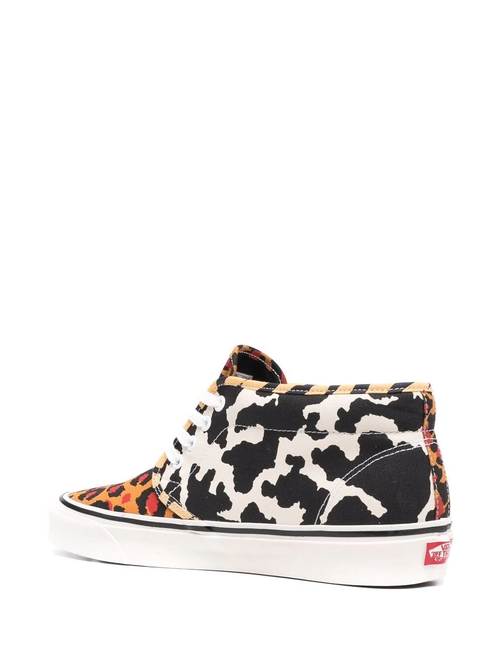 pattered high-top sneakers - 3