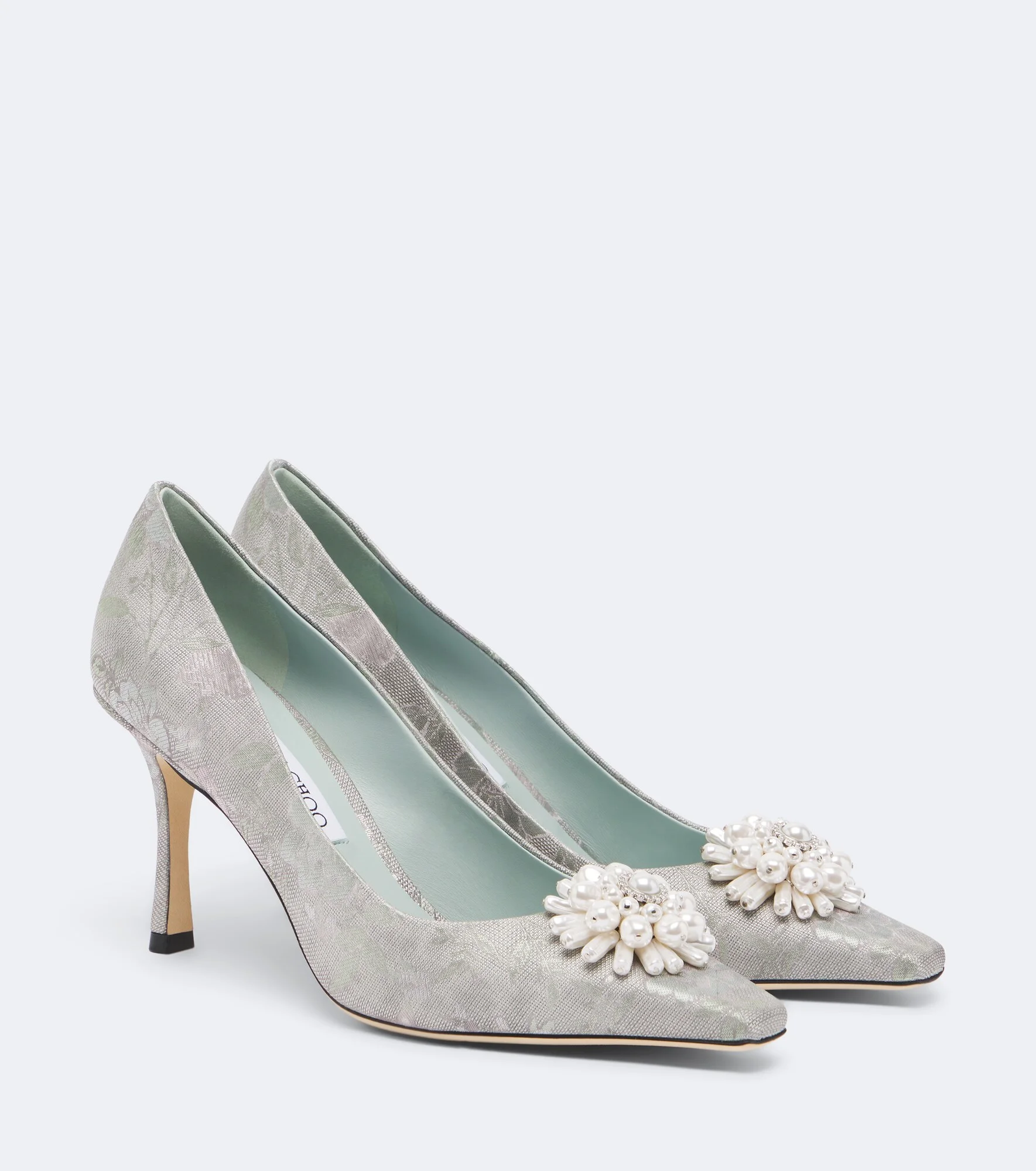 Ines embellished floral pumps - 1