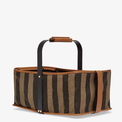 FENDI Brown fabric basket outlook