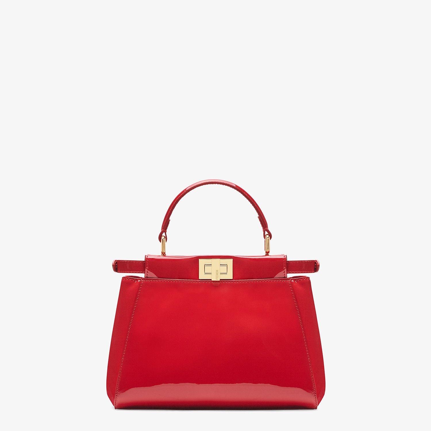 Red patent leather bag - 4