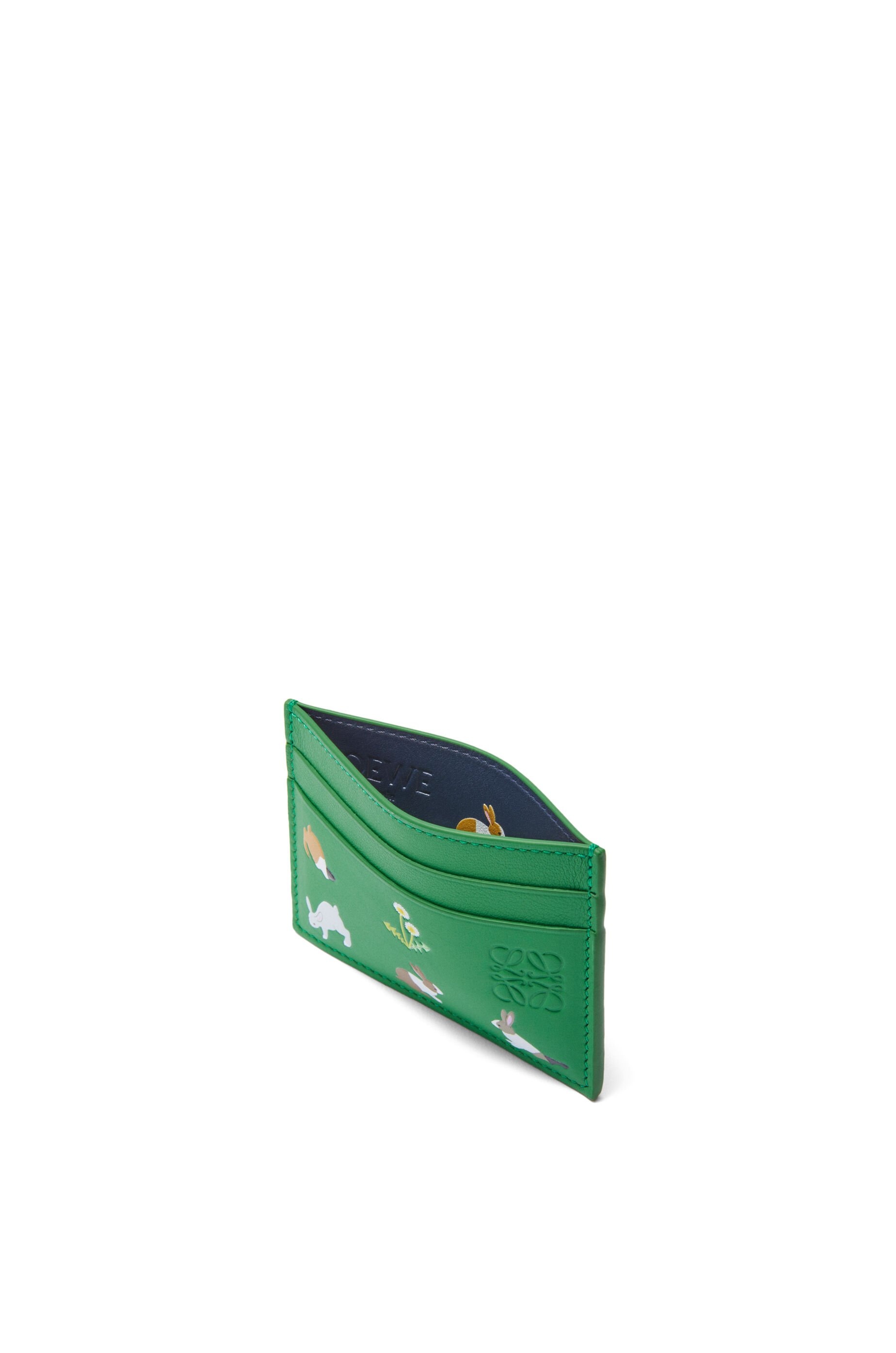 Bunny plain cardholder in nappa calfskin - 3