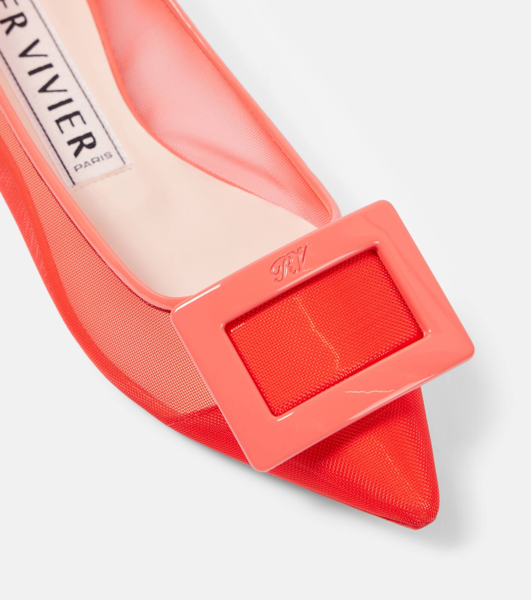 Gommettine leather-trimmed ballet flats - 5