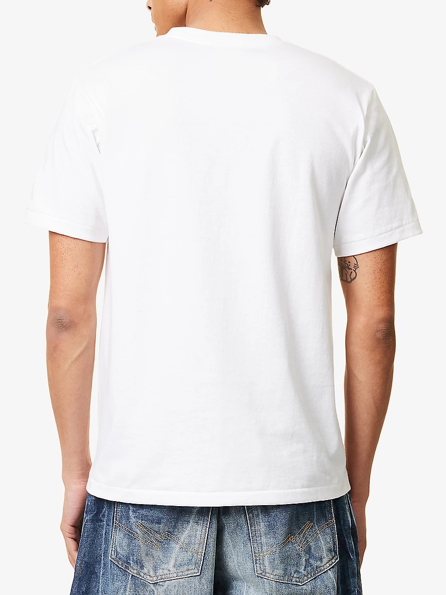 Graphic-Print Crewneck Cotton T-Shirt - 4