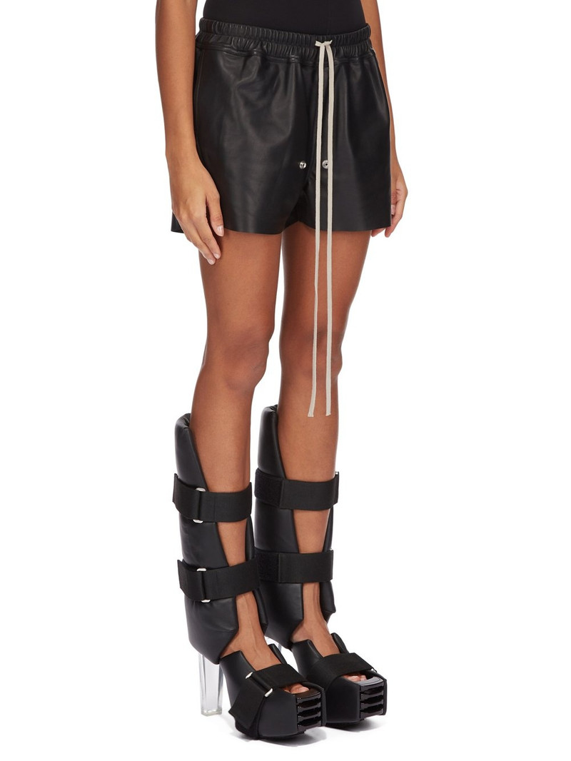 Embellished leather shorts 2
