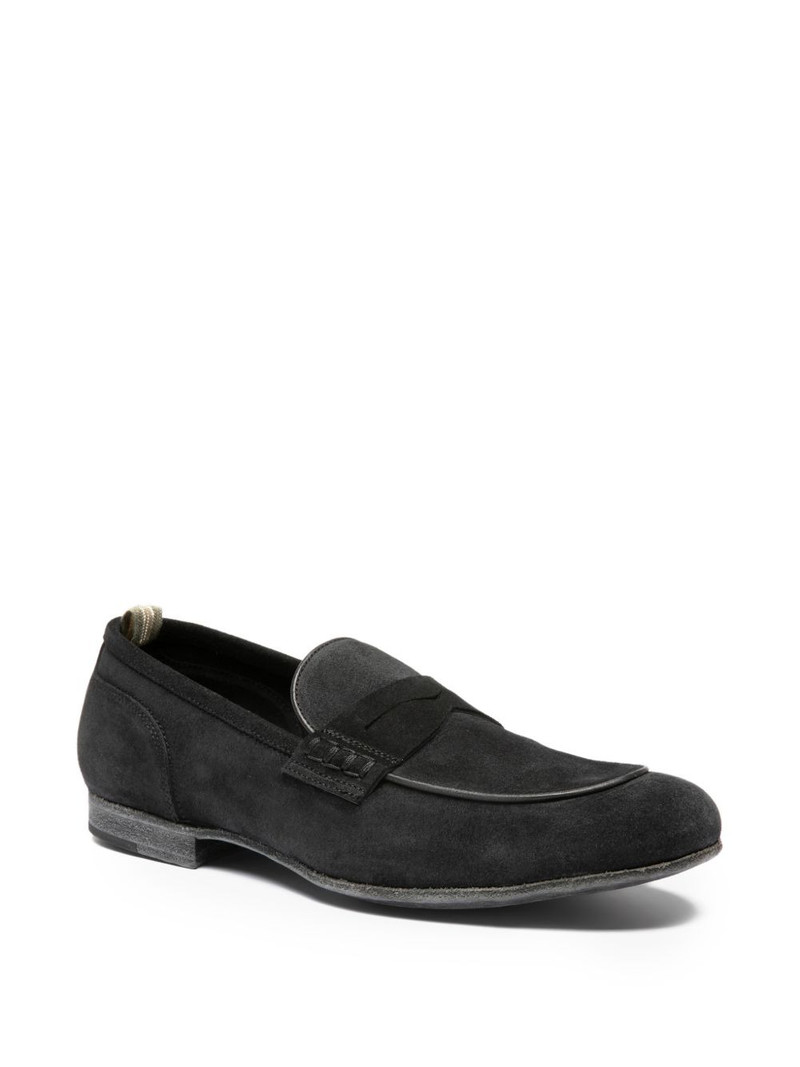 OFFICINE CREATIVE Bilt 001 suede loafers outlook