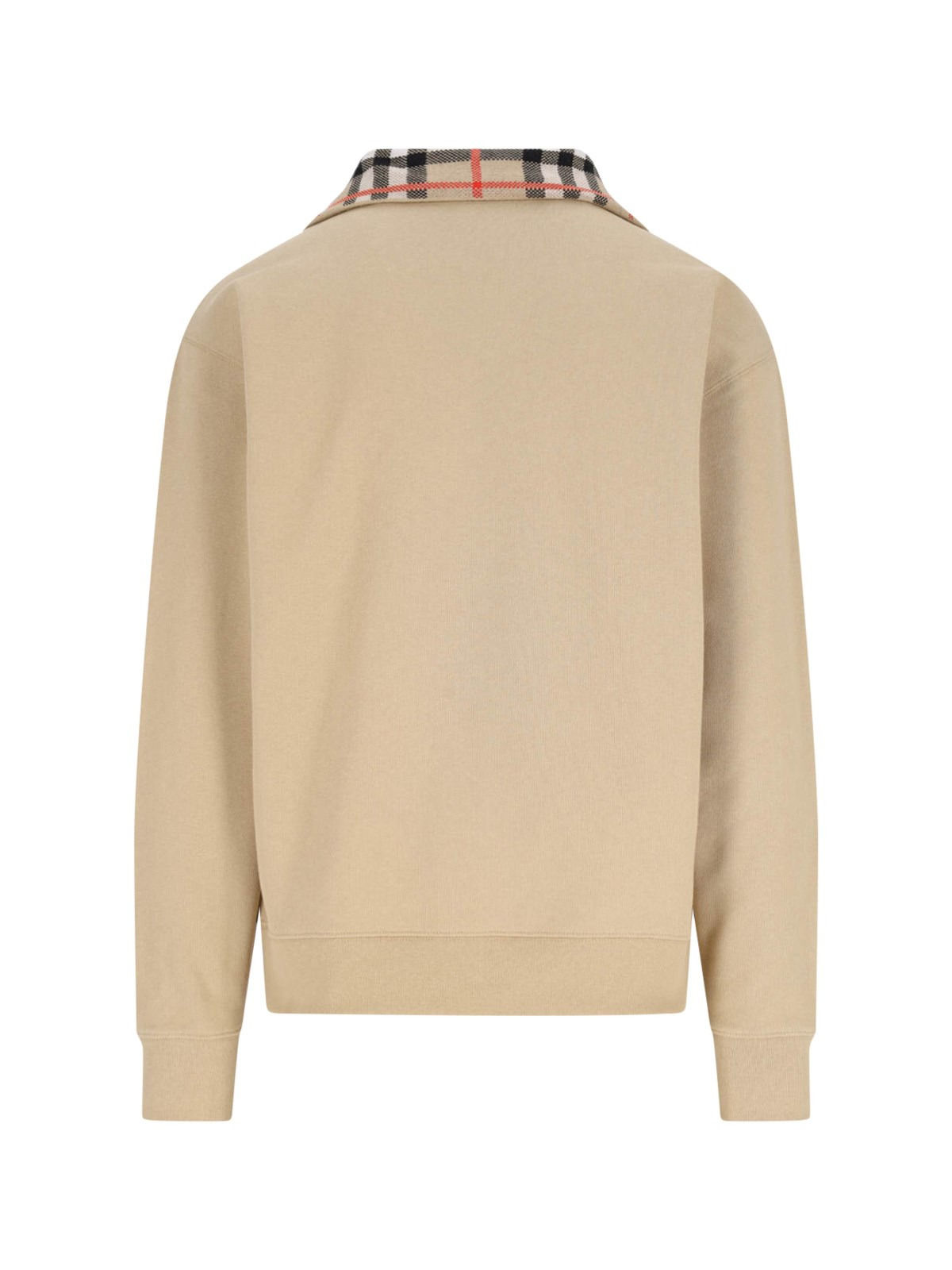 'CHECK' ZIP SWEATER - 2