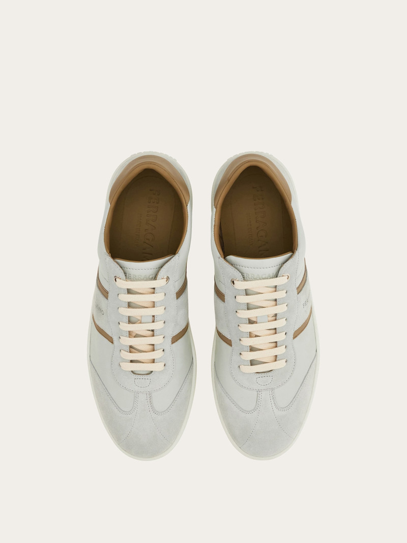 FERRAGAMO Low-top sneaker with signature detail outlook