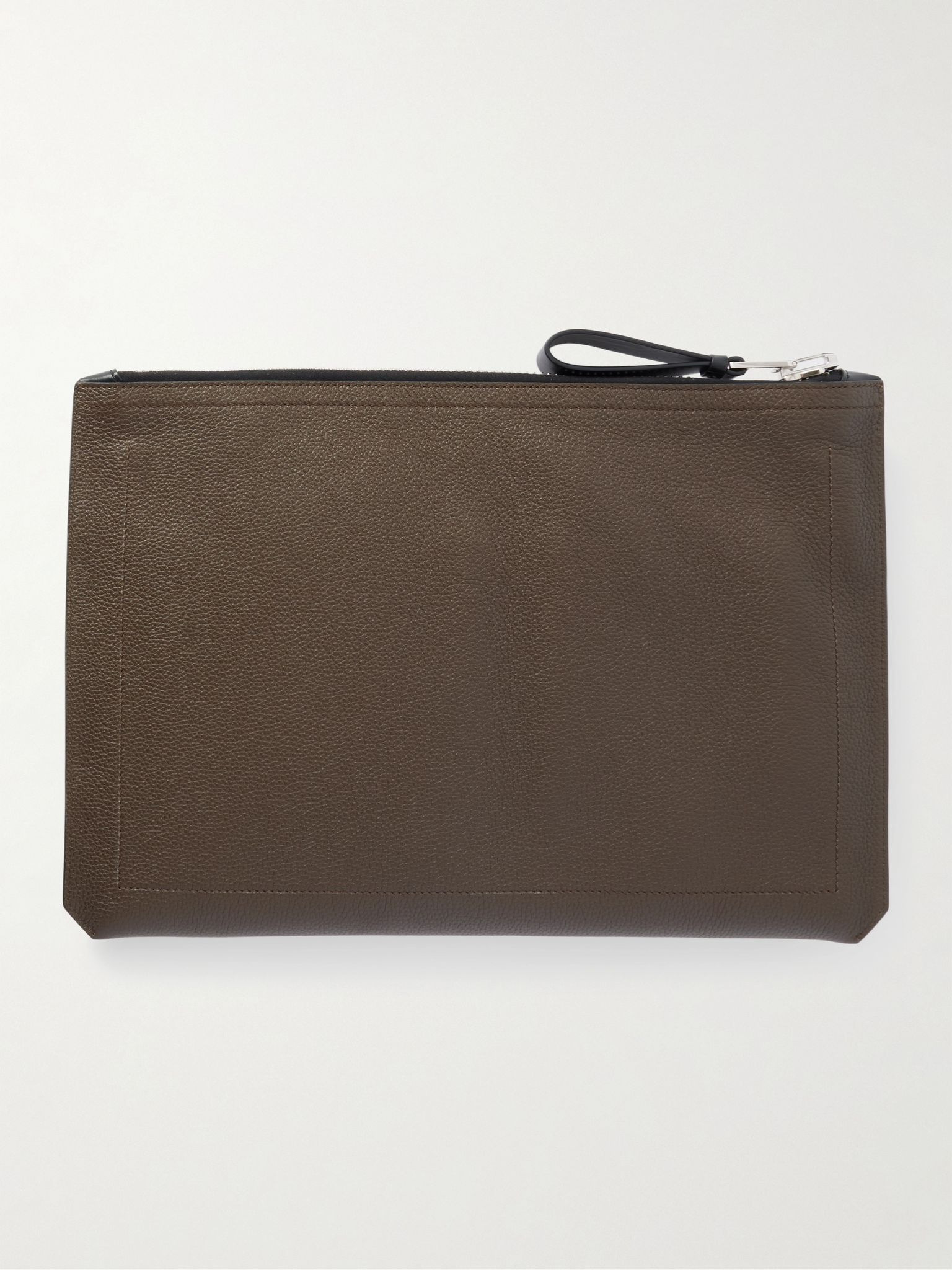 Buckley Pebble-Grain Leather Document Holder Brown - 3