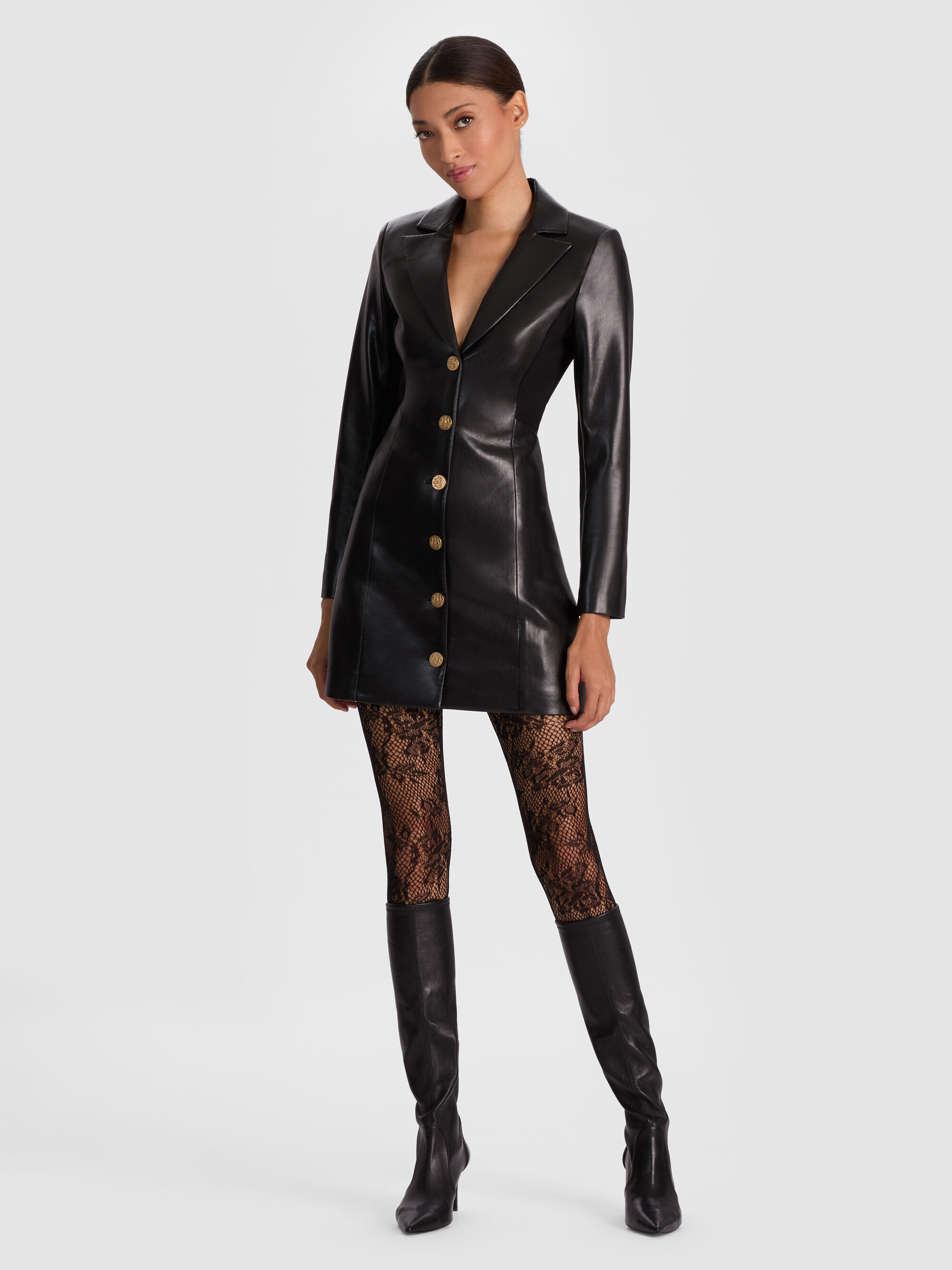 MICHELLE VEGAN BLAZER DRESS - 2
