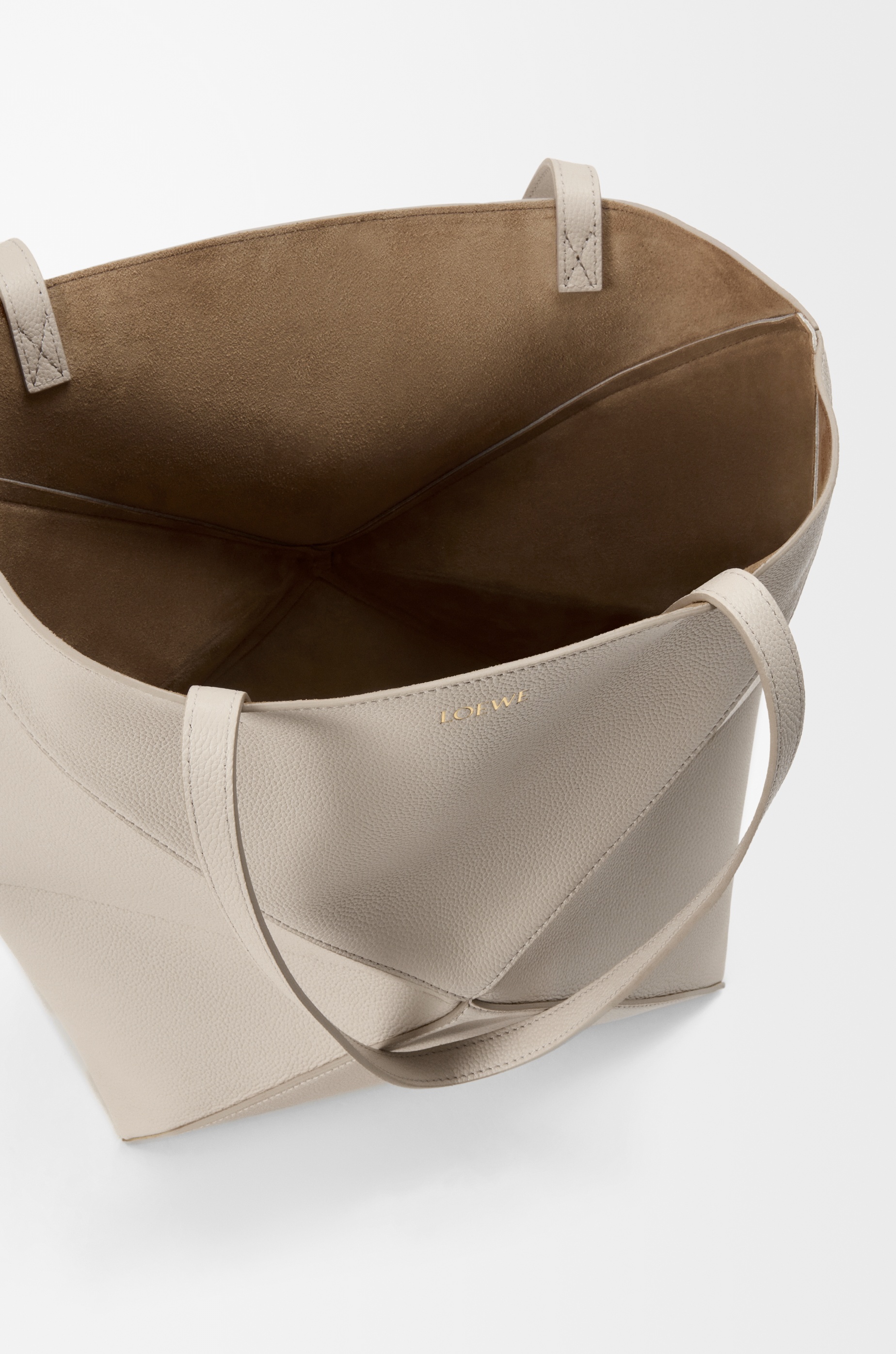 Medium Puzzle Fold tote in soft grained calfskin - 9