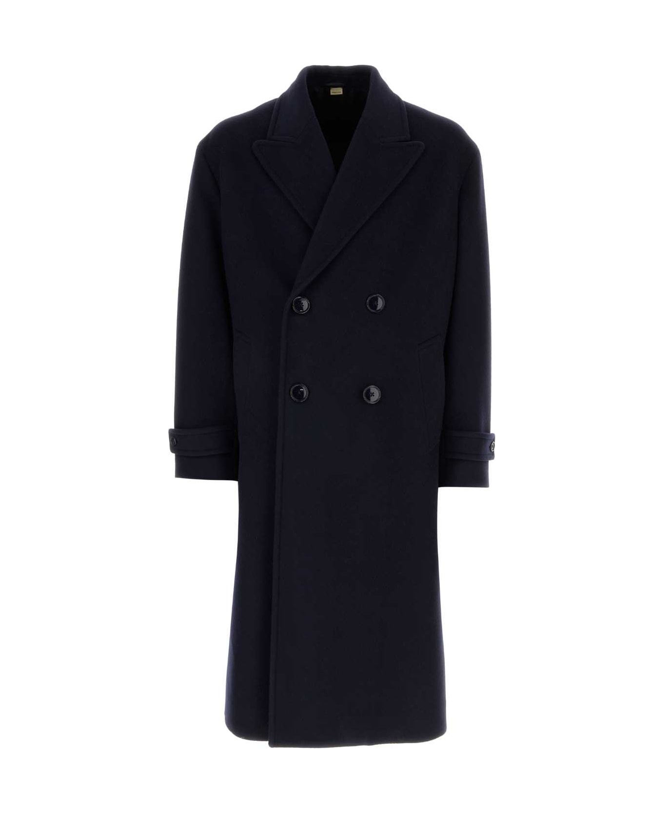 Midnight Blue Wool Coat - 1