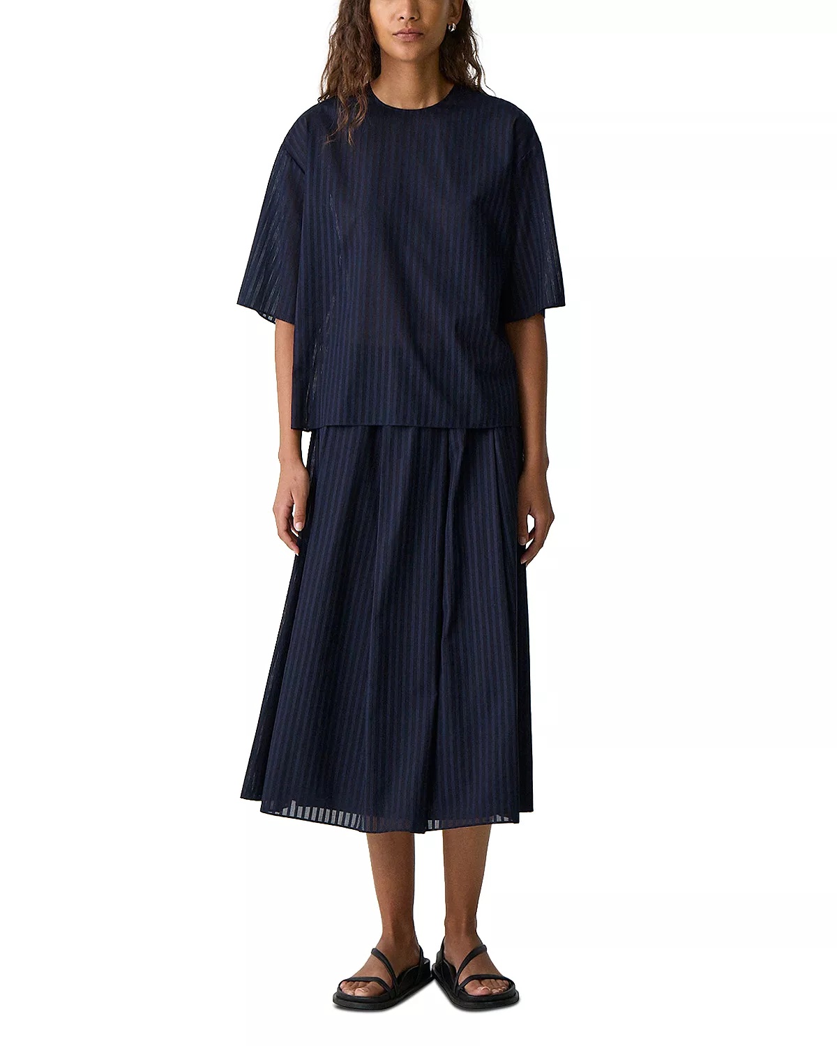 Pleated Midi Skirt - 2