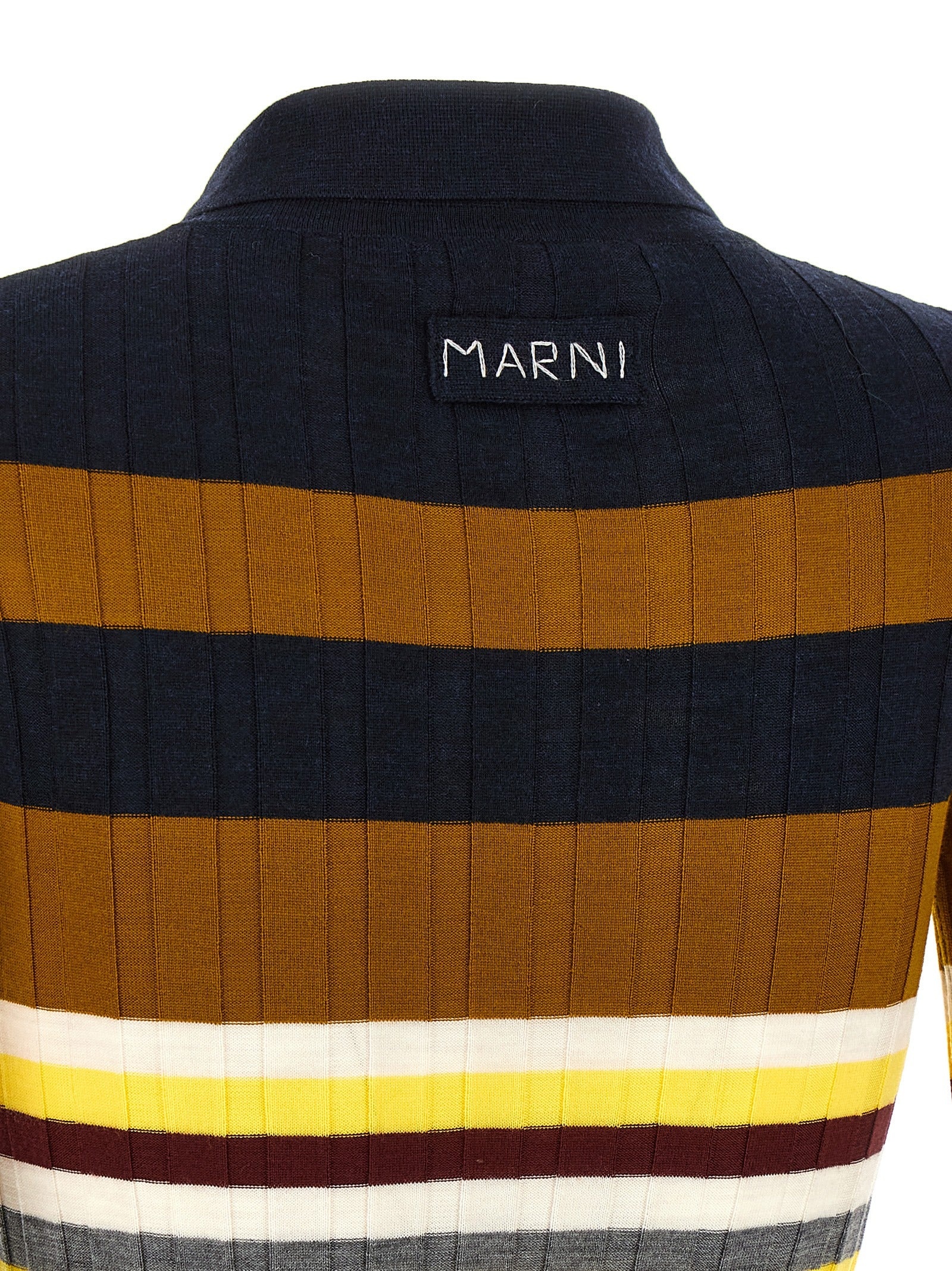 Ribbed Wool Shirt Polo Multicolor - 4