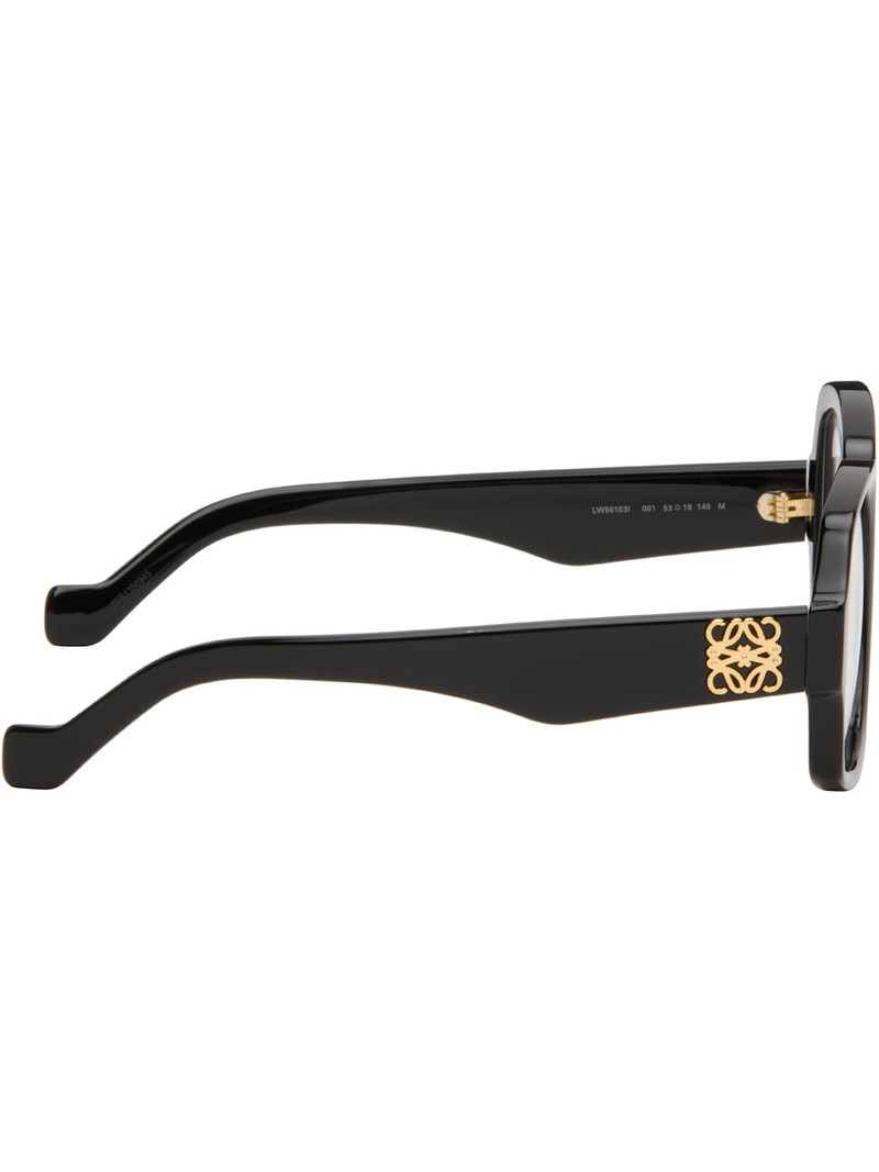 Loewe Black Anagram Square Glasses outlook