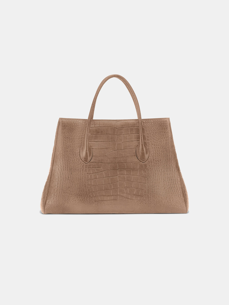 AMIRI SUEDE CROC HONEY 50 TOTE outlook