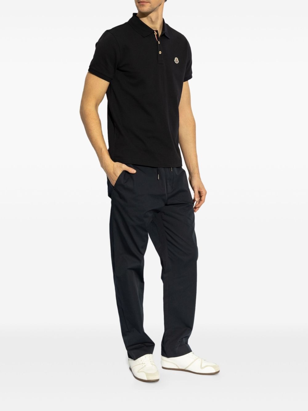 logo-appliqué polo shirt - 2