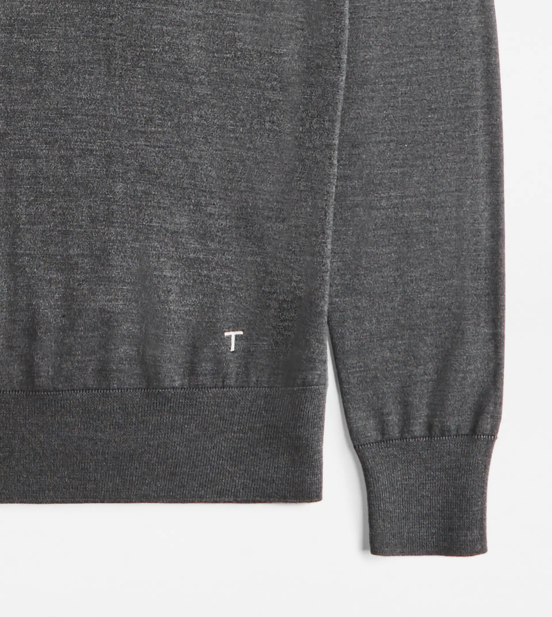 SILK BLEND TURTLENECK - GREY - 7