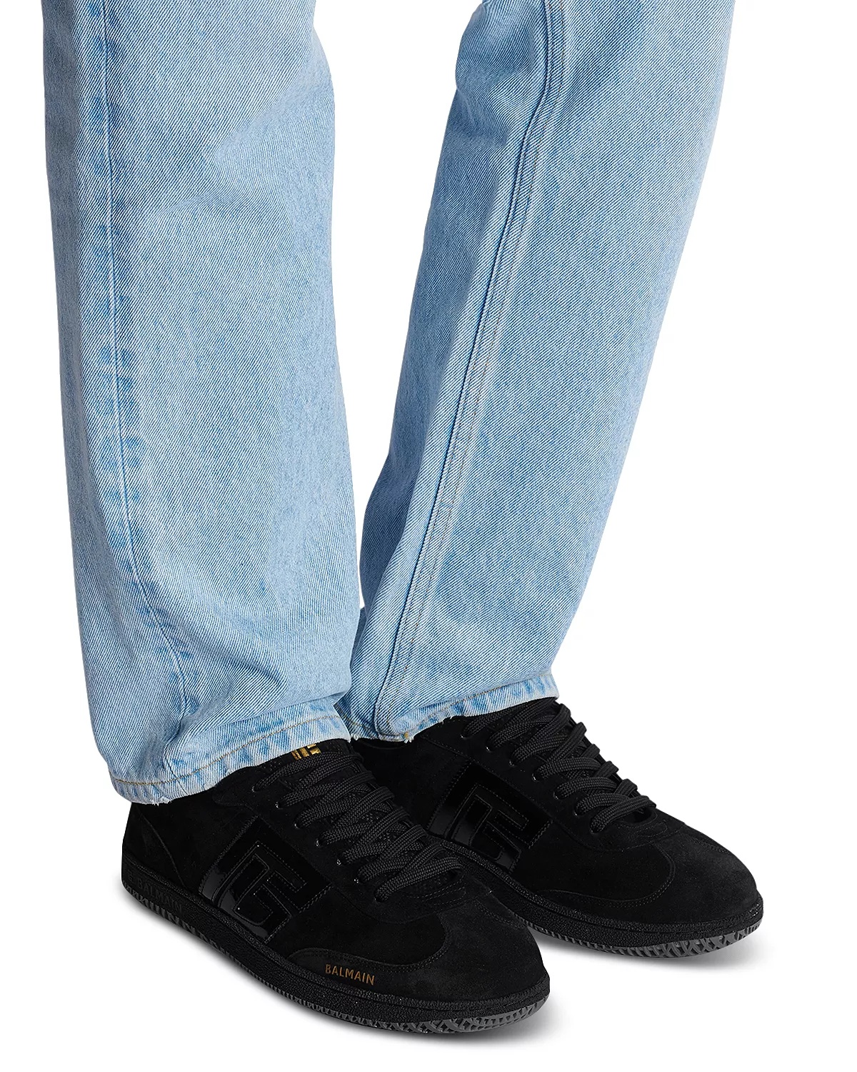 Men's Swan Suede & Patent Leather Sneaker - 2