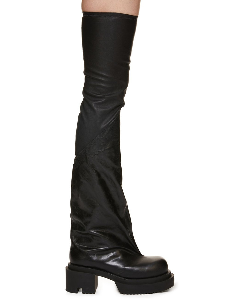 Bogun 78mm leather flared boots 1