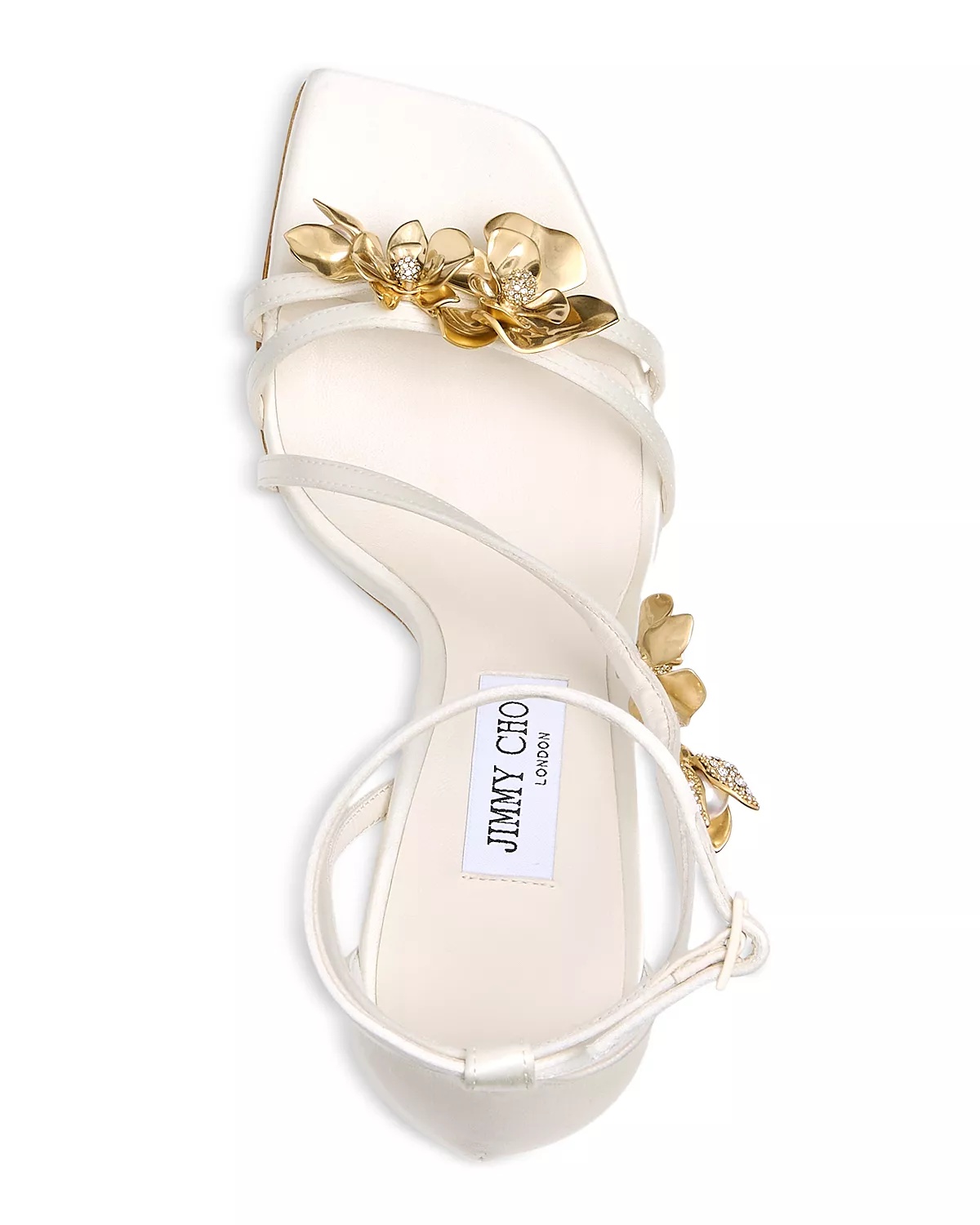 Women's Zea 95 Flower Jewel Satin Sandals - 3