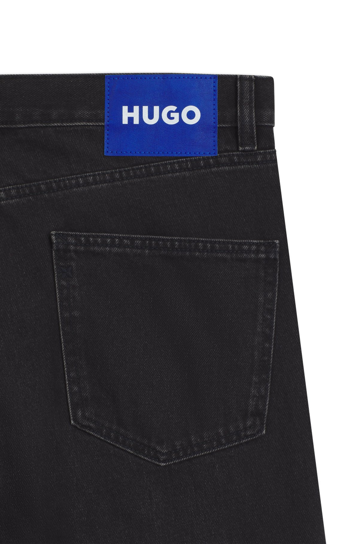 REGULAR-FIT JEANS IN DARK-GRAY DENIM - 6