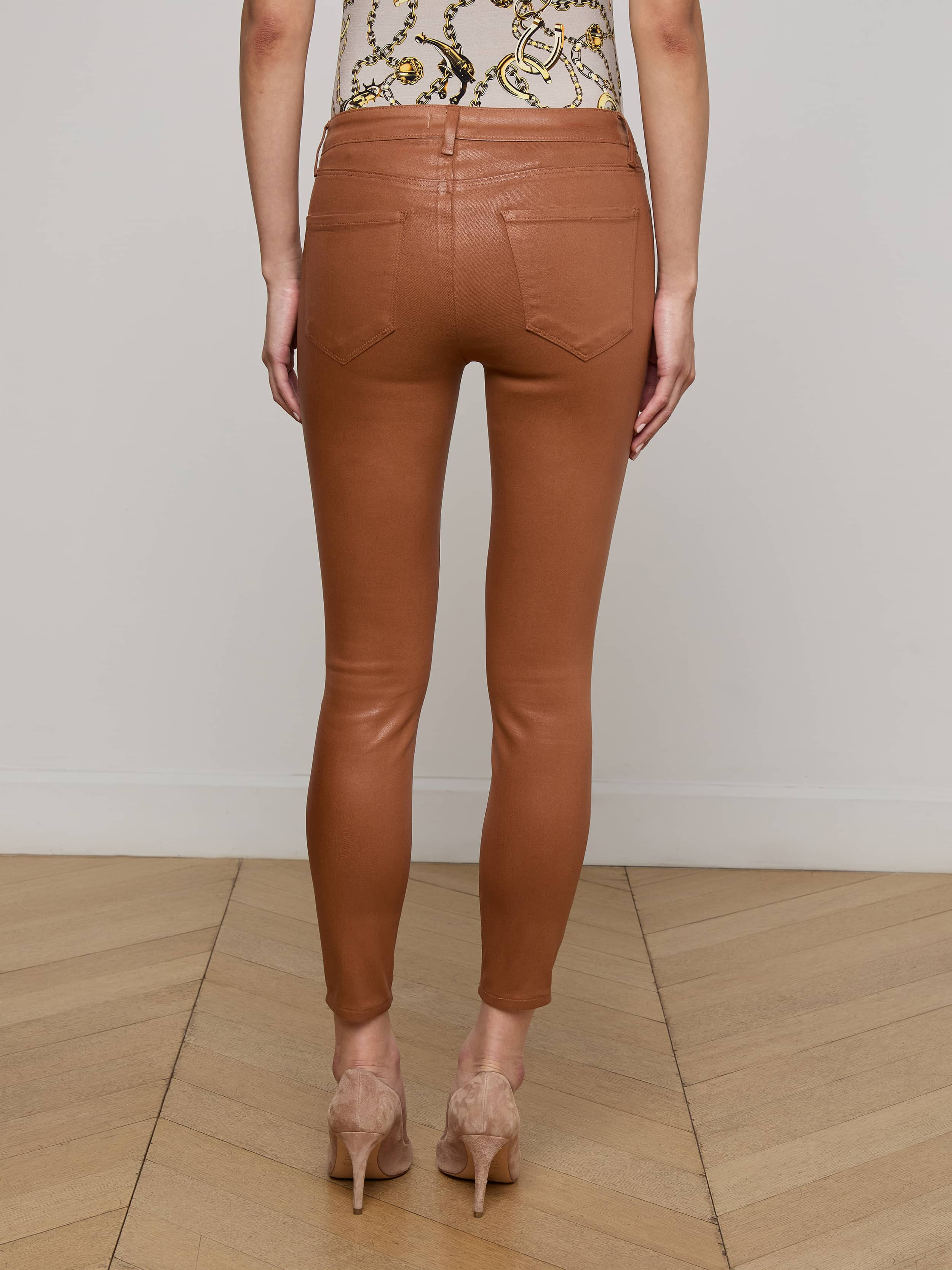 Margot Coated Cropped Skinny Jean - 5