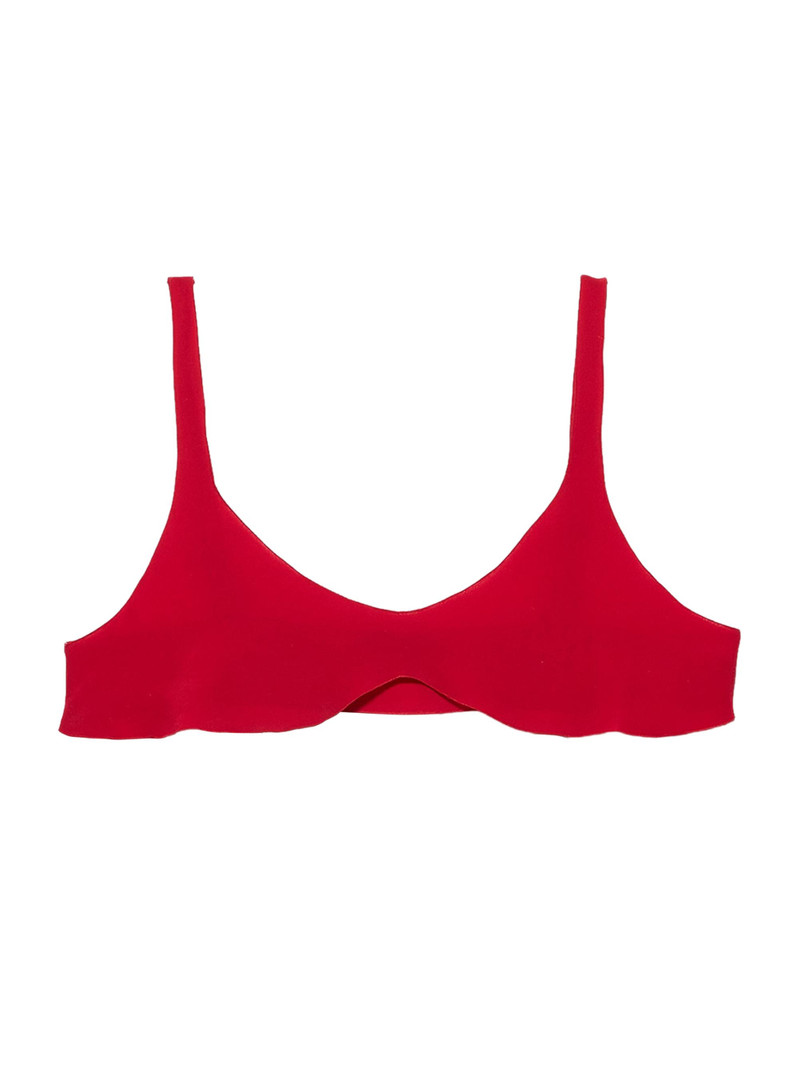 Women's Crepe De Chine Top - Red 1