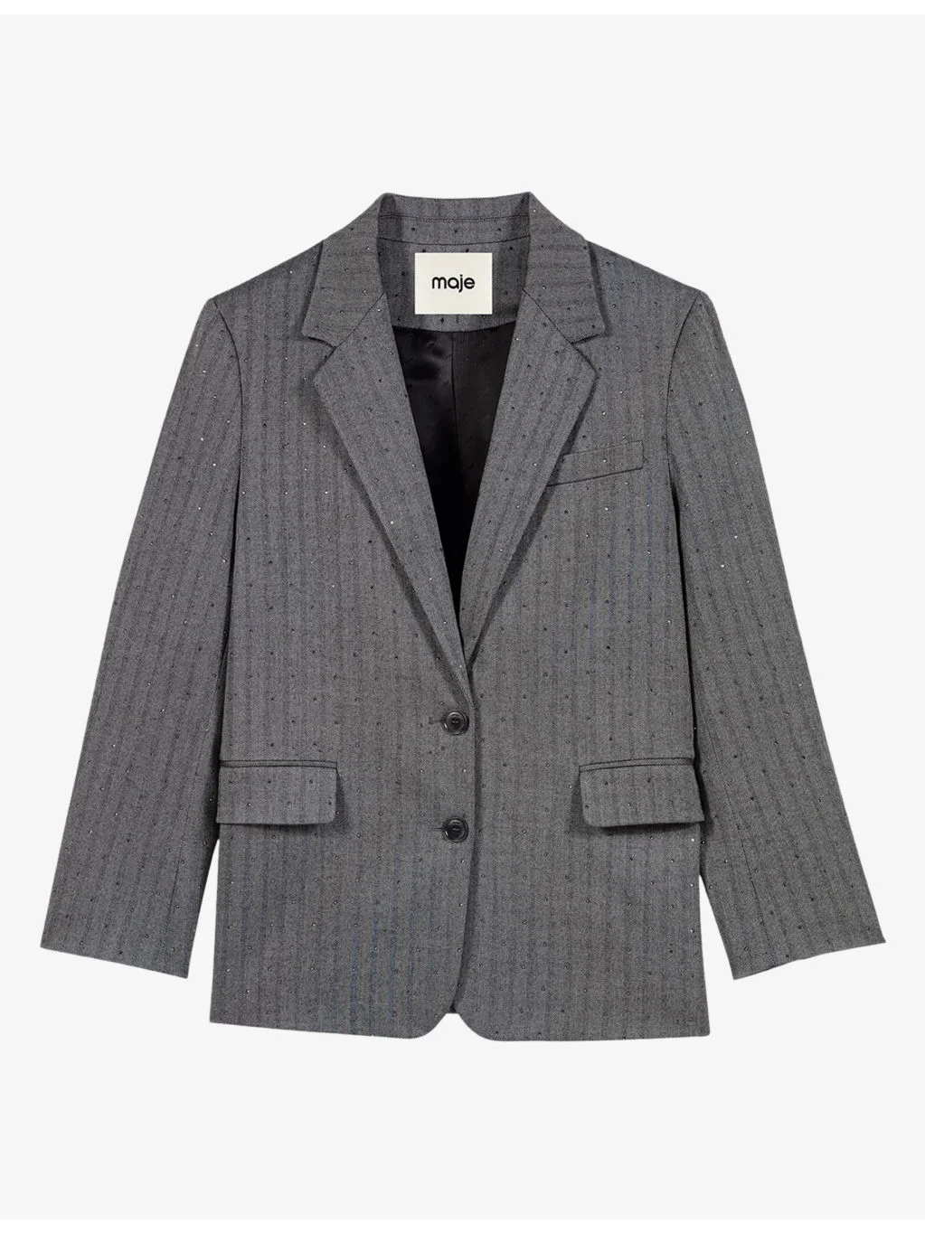 Tailored Single-Breasted Stretch-Woven Blazer - 1