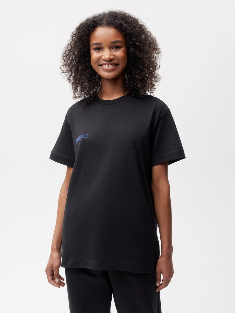 PANGAIA Womens In Conversion Cotton 365 T-shirt - Black outlook