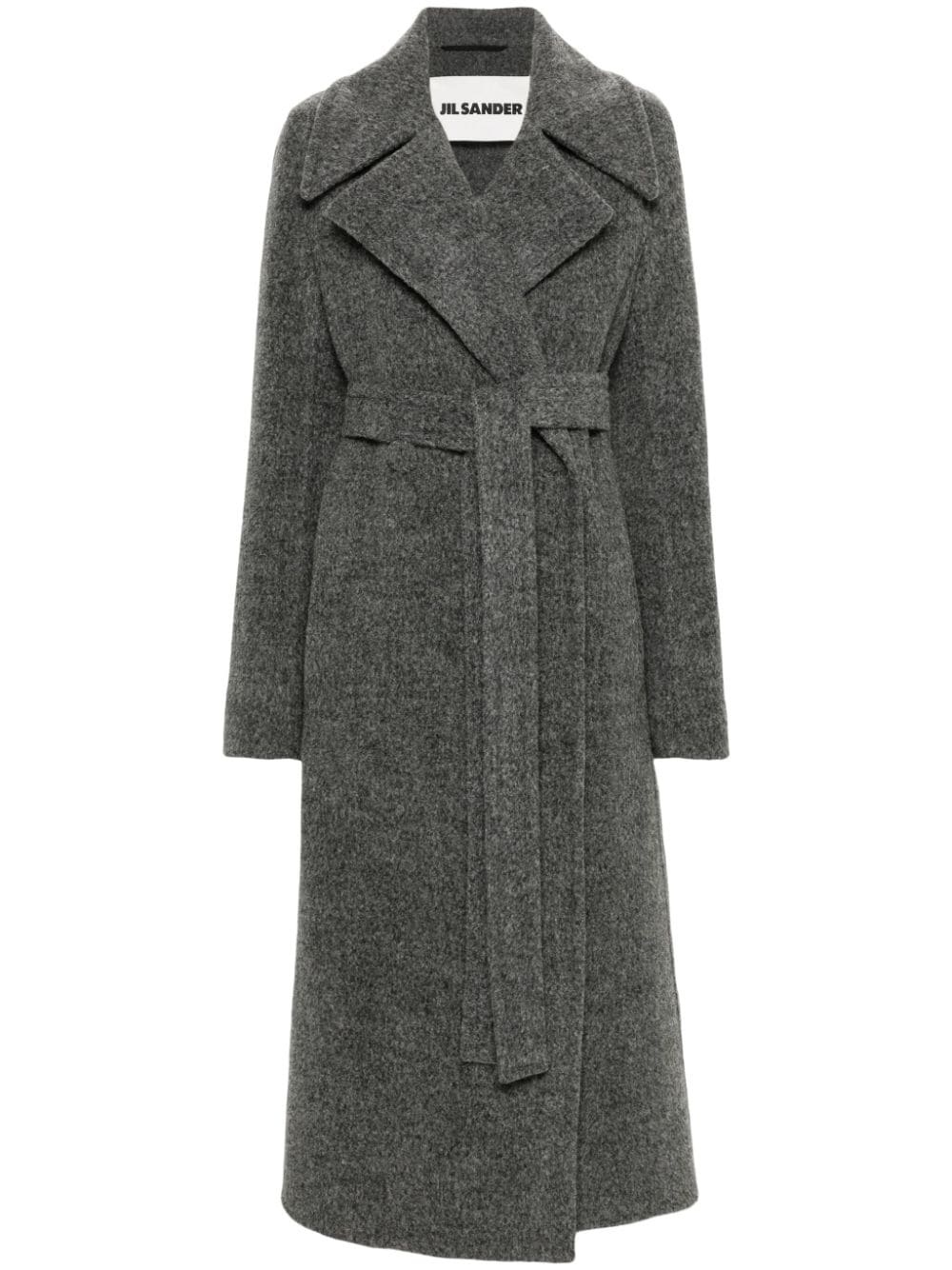 belted double-breasted trench coat - 1