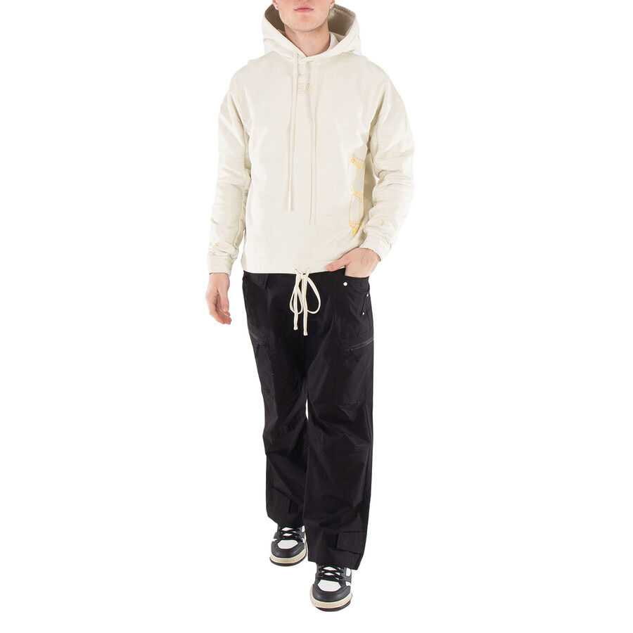 A Cold Wall Men's Beige Shroud Cotton Hoodie - 4