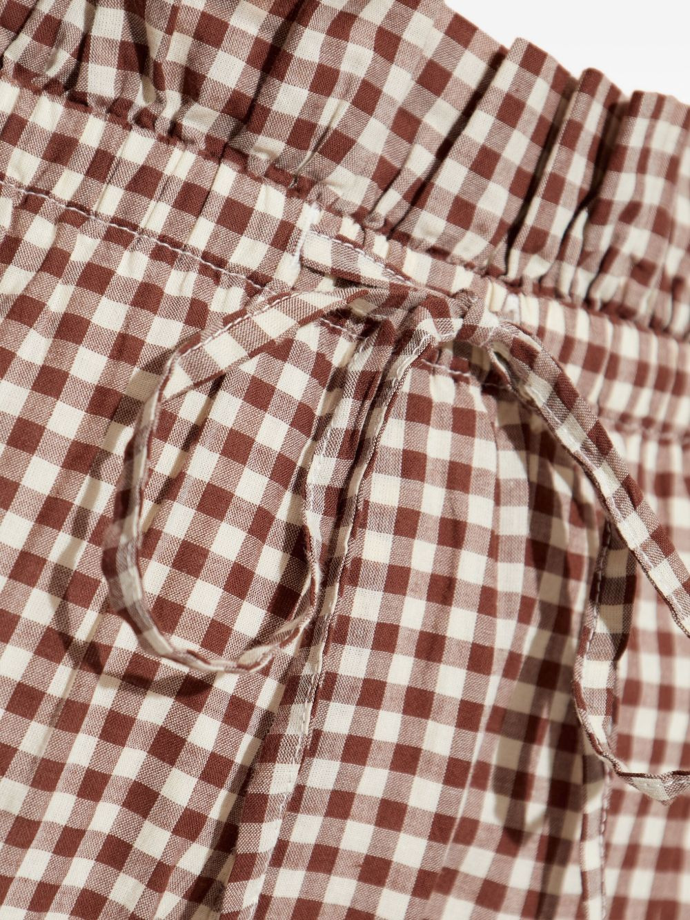 gingham ruffled shorts - 5