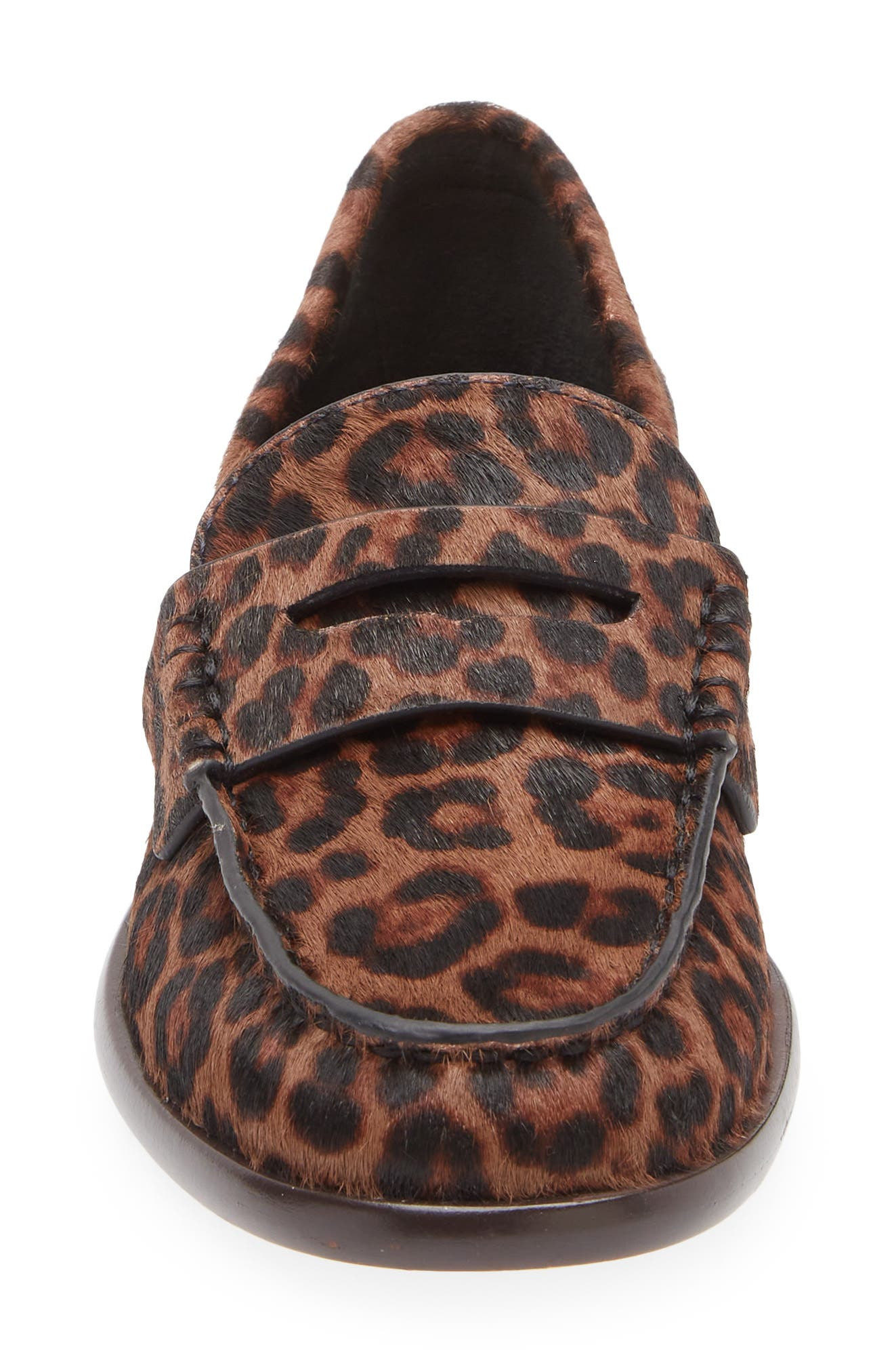 rag & bone Carter Genuine Calf Hair Penny Loafer in Leopard at Nordstrom - 4