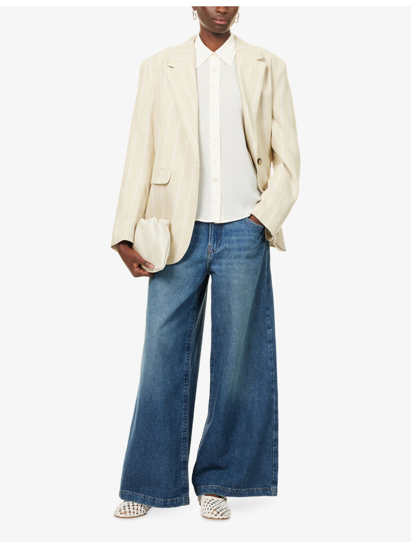 FRAME The Textured Silk Shirt outlook