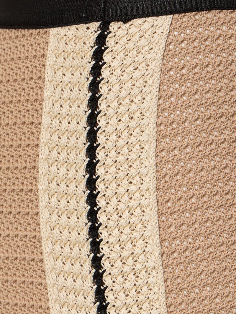 Logo cotton knit pants - 4