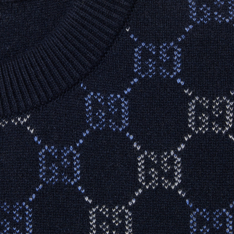 GG double wool knit sweater 6