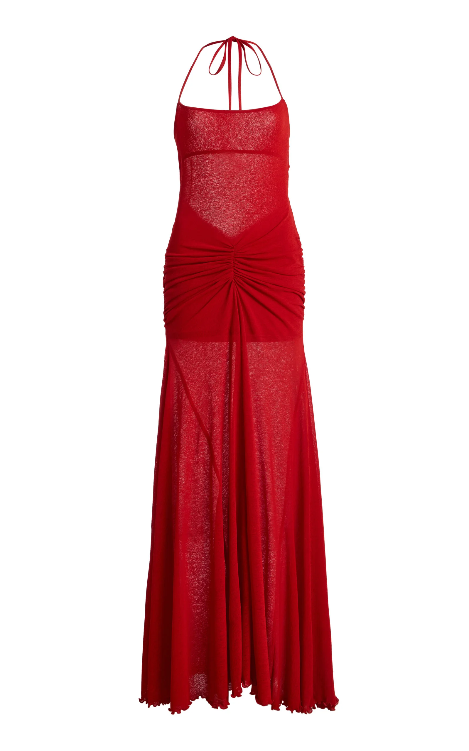 Nensi Jersey Maxi Dress red - 1
