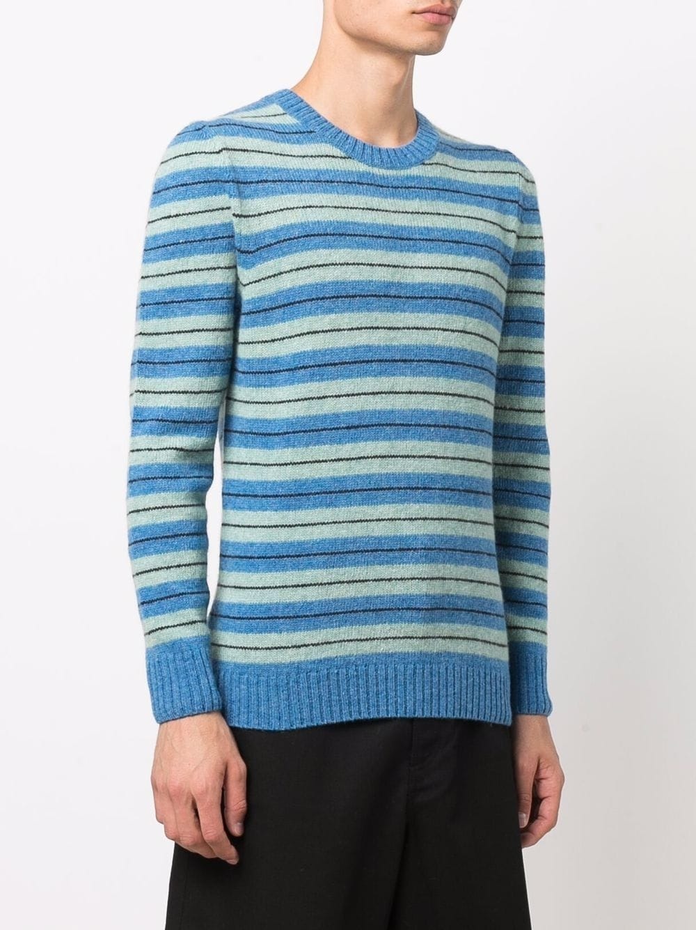 horizontal-knit jumper - 3