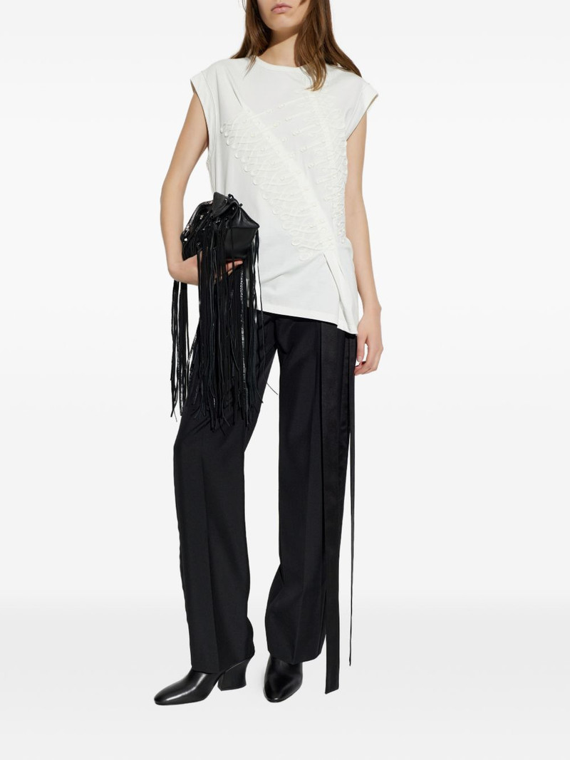Alexander McQueen sleeveless asymmetric T-shirt outlook