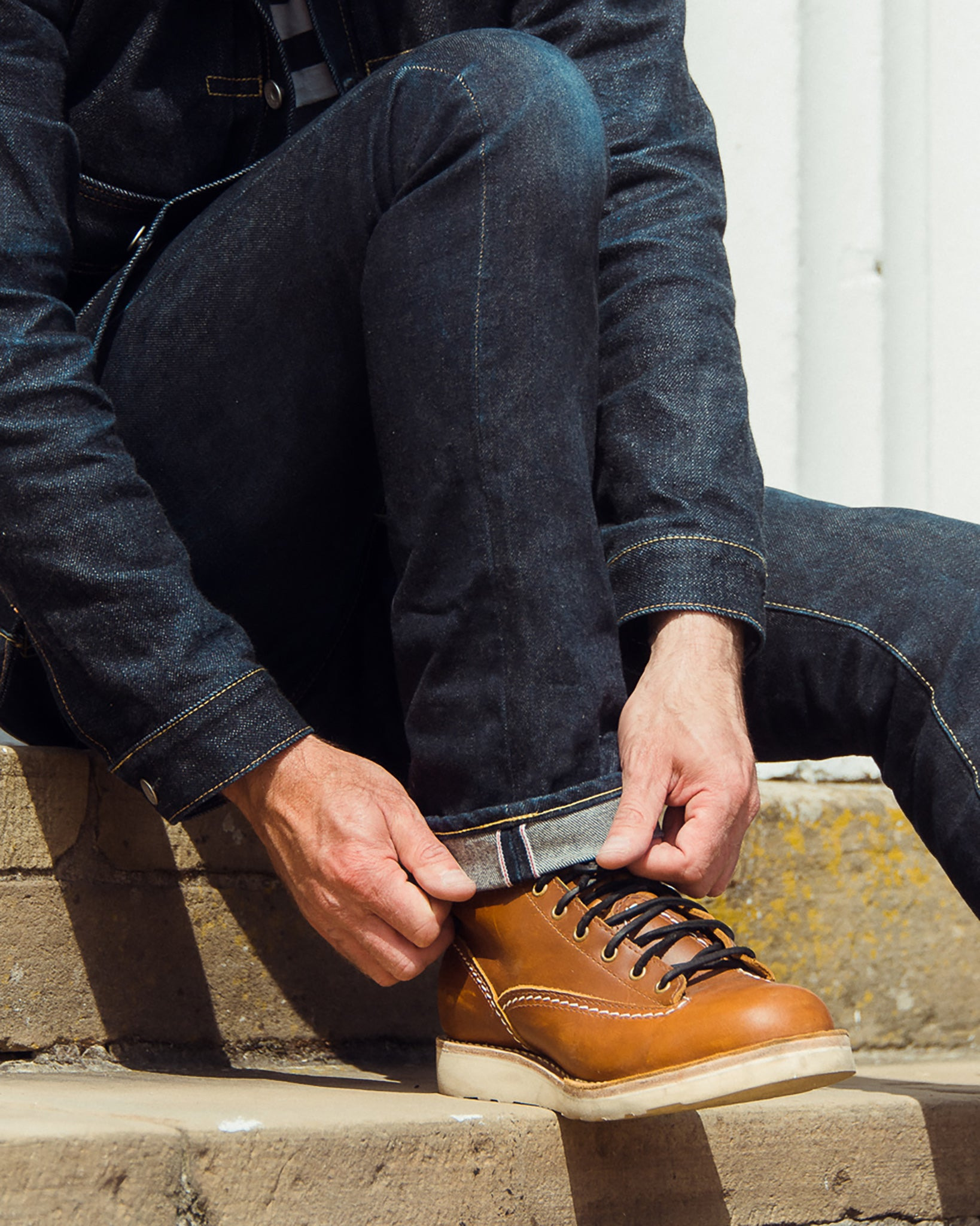 IHWE-JOU-TAN Iron Heart Int'l x Wesco® - 8" Domain Jobmaster® Boot - British Tan. The "Journeyman" - 4