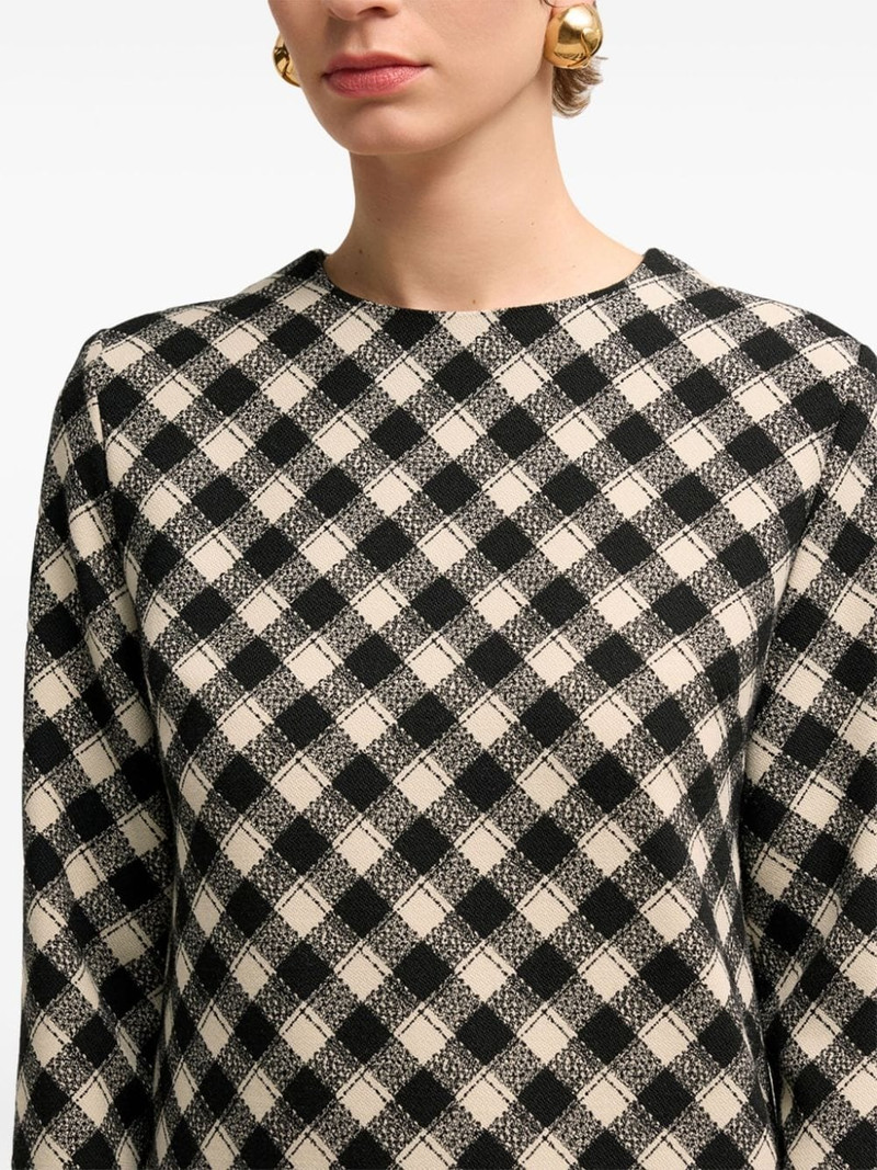check-pattern mini-dress 6