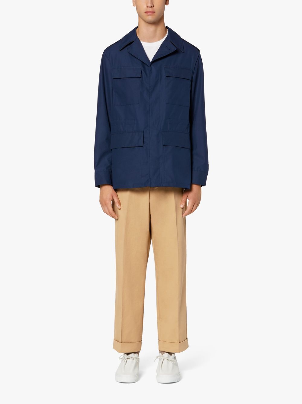 MIZZLE BEIGE COTTON CHINO TROUSERS | GTM-100 - 2