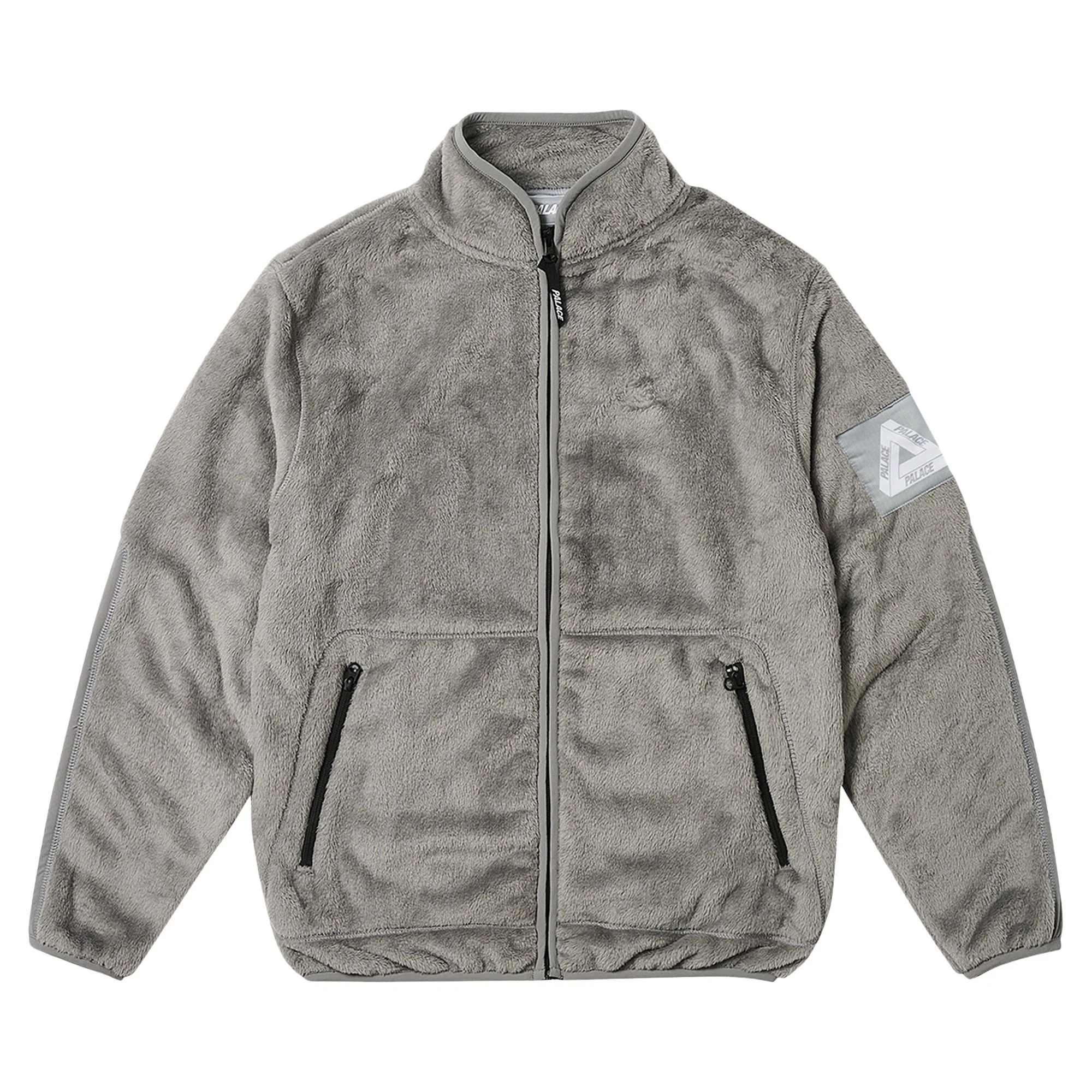 Palace Tech Fleece Funnel 'Light Grey' - 1